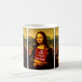 Ruhe behalten und Gezeichnet Kaffeetasse (Mittel)