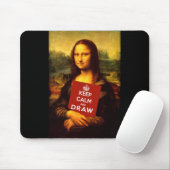 Ruhe behalten und Gezeichnet Mousepad (Mit Mouse)