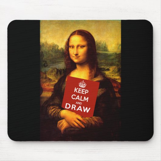 Ruhe behalten und Gezeichnet Mousepad (Vorne)