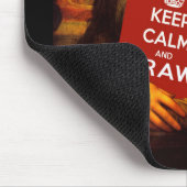 Ruhe behalten und Gezeichnet Mousepad (Ecke)