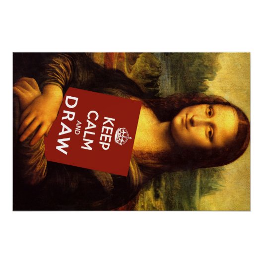 Ruhe behalten und Gezeichnet Poster (Vorderseite)