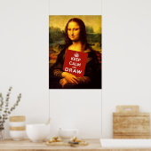 Ruhe behalten und Gezeichnet Poster (Küche)