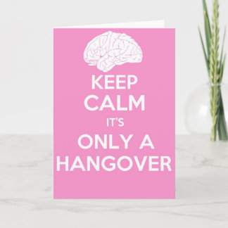 Ruhe behalten und Grußkarte weiterführen Karte