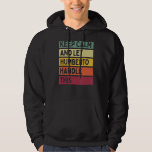 Ruhe behalten und Humberto Gelassen, dieses Retro- Hoodie