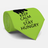Ruhe behalten und Hunger Bleibe Krawatte (Gerollt)