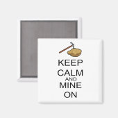 Ruhe behalten und ich magnet (Vorderseite/Rückseite)