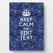 Ruhe behalten und Ihre digitale Camouflage für die Fotoplatte (Vorderseite)