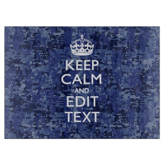 Ruhe behalten und Ihre digitale Camouflage für die Schneidebrett (Vorderseite)