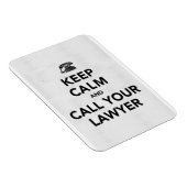 Ruhe behalten und Ihren Anwalt anrufen Magnet (Rechte Seite)