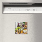 Ruhe behalten und Käse essen Magnet (In Situ (Geschirrspüler))