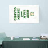 Ruhe behalten und Klassik hören Banner (Messeveranstaltung)