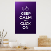 Ruhe behalten und klicken Sie auf Poster (Küche)