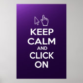 Ruhe behalten und klicken Sie auf Poster (Vorne)