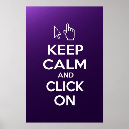 Ruhe behalten und klicken Sie auf Poster (Vorne)