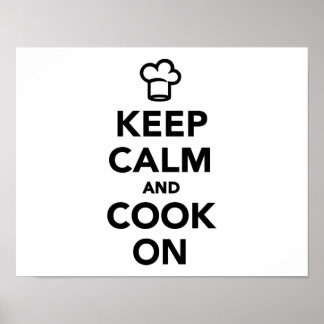 Ruhe behalten und kochen poster
