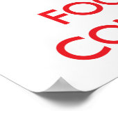 Ruhe behalten und Konsistenz im Mittelpunkt Poster (Ecke)