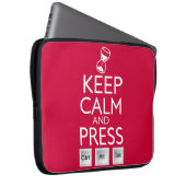 Ruhe behalten und Kontrolle Alt drücken und komisc Laptopschutzhülle (Vorne Rechts)