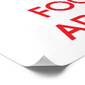 Ruhe behalten und Konzentration auf ADMIRATION Poster (Ecke)