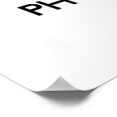 Ruhe behalten und Konzentration auf physische Bild Poster (Ecke)