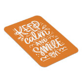 Ruhe behalten und Lächeln auf Magnet (Rechte Seite)