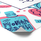 Ruhe behalten und Lächeln auf | Niedlicher Satz Poster (Ecke)