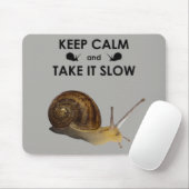 Ruhe behalten und langsames Mousemat nehmen Mousepad (Mit Mouse)