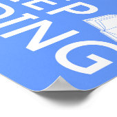 Ruhe behalten und Lesen Behalten Poster (Ecke)