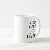 Ruhe behalten und Lissabon besuchen Kaffeetasse (VorderseiteRechts)