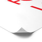 Ruhe behalten und Logistik im Mittelpunkt Poster (Ecke)
