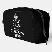 Ruhe behalten und lustige Toilettentüte weitermach Waschbeutel (Rechte Ecke)