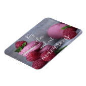 Ruhe behalten und Macarons essen Magnet (Linke Seite)