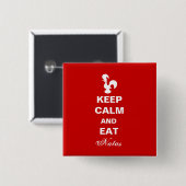 Ruhe behalten und Magnet beibehalten Button (Vorne & Hinten)