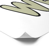 Ruhe behalten und Maske tragen Poster (Ecke)