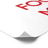 Ruhe behalten und Medicare im Mittelpunkt stehen Poster (Ecke)