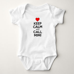 Ruhe behalten und Mimi anrufen Baby Strampler