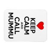 Ruhe behalten und Mummu Finnische Großmutter anruf Magnet (Horizontal)
