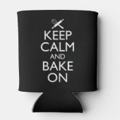 Ruhe behalten und nachbacken dosenkühler (Rückseite)