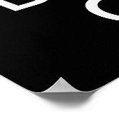 Ruhe behalten und nachbacken poster (Ecke)