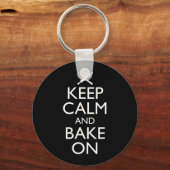 Ruhe behalten und nachbacken schlüsselanhänger (Rückseite)