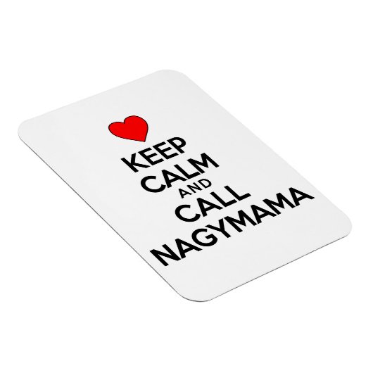 Ruhe behalten und Nagymama Magnet anrufen (Rechte Seite)