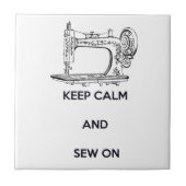 Ruhe behalten und nähen fliese (Vorderseite)