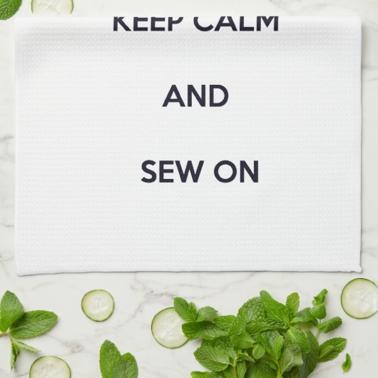 Ruhe behalten und nähen geschirrtuch (Gefaltet)