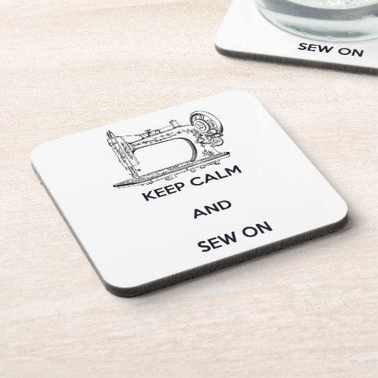 Ruhe behalten und nähen getränkeuntersetzer (Linke Seite)