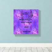 Ruhe behalten und nähen leinwanddruck (Insitu (Holzboden))