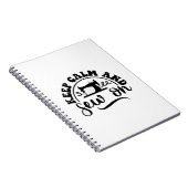 Ruhe behalten und nähen notizblock (Rechte Seite)