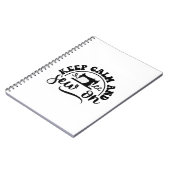 Ruhe behalten und nähen notizblock (Linke Seite)