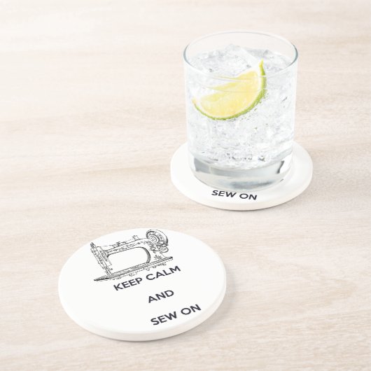 Ruhe behalten und nähen untersetzer (Seite)