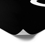 Ruhe behalten und nicht einhalten poster (Ecke)