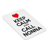 Ruhe behalten und Nonna Italienische Großmutter an Magnet (Rechte Seite)