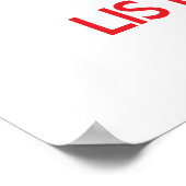 Ruhe behalten und OPERA zuhören Poster (Ecke)